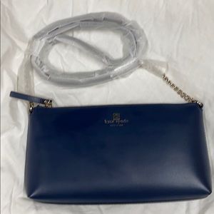 KATE SPADE ♠️ New York Leather Bag Navy Bl…